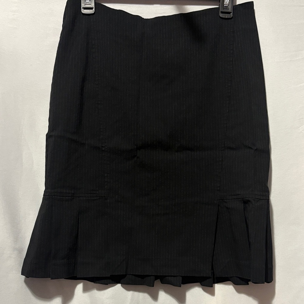 Ricki's Black Pencil Skirt with Pleated Hem